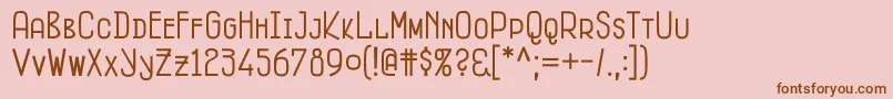 fuente Fitzgerald – Fuentes Marrones Sobre Fondo Rosa