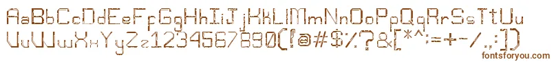 Djentfont Font – Brown Fonts on White Background