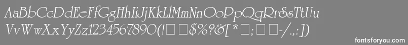 Aguco Font – White Fonts on Gray Background