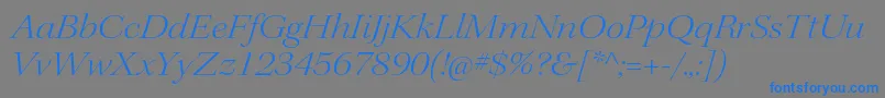 fuente KeplerstdLightextitdisp – Fuentes Azules Sobre Fondo Gris