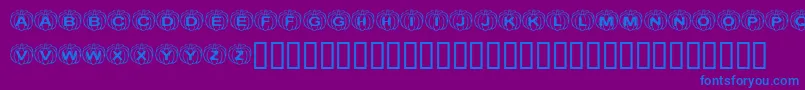Lisätietoja KrPerfectPumpkin-fontista KrPerfectPumpkin-fontti – siniset fontit violetilla taustalla