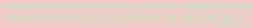 KrPerfectPumpkin Font – Green Fonts on Pink Background