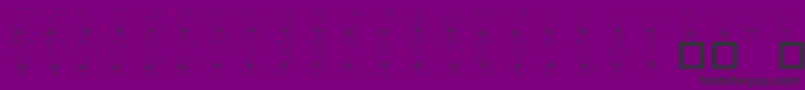 Fonte 101CelticKnotDeco – fontes pretas em um fundo violeta