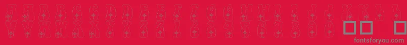 Lisätietoja 101CelticKnotDeco-fontista 101CelticKnotDeco-fontti – harmaat kirjasimet punaisella taustalla