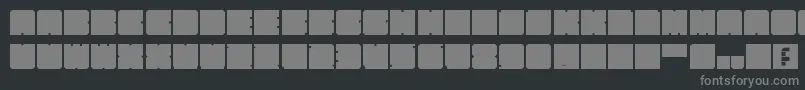 More about KasualBloks Font KasualBloks Font – Gray Fonts on Black Background
