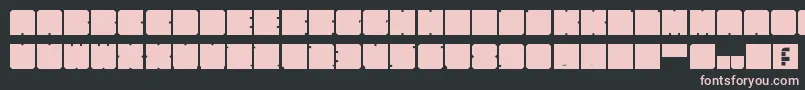 KasualBloks Font – Pink Fonts on Black Background