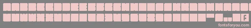 KasualBloks Font – Pink Fonts on Gray Background