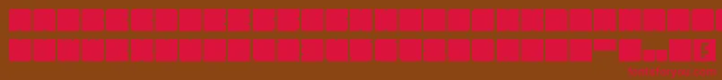 Więcej informacji o czcionce KasualBloks Czcionka KasualBloks – czerwone czcionki na brązowym tle