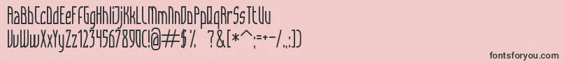 Articulate Font – Black Fonts on Pink Background