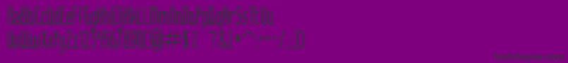 フォントArticulate – 紫の背景に黒い文字