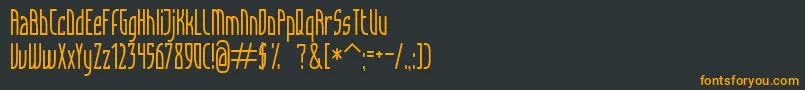 Подробнее о шрифте Articulate Шрифт Articulate – оранжевые шрифты на чёрном фоне