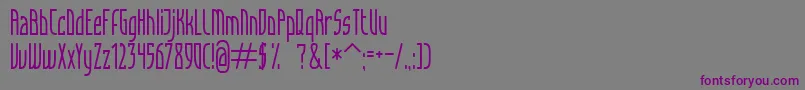 Articulate Font – Purple Fonts on Gray Background