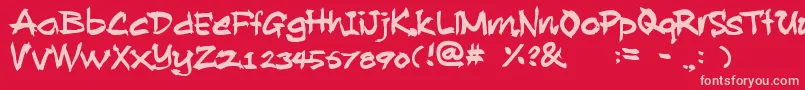 Lisätietoja AllanRooster-fontista AllanRooster-fontti – vaaleanpunaiset fontit punaisella taustalla