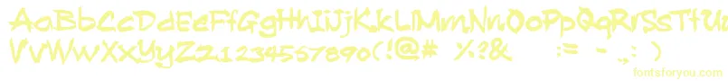Шрифт AllanRooster – жёлтые шрифты