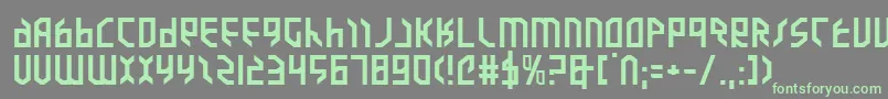 ValkyrieExpanded Font – Green Fonts on Gray Background