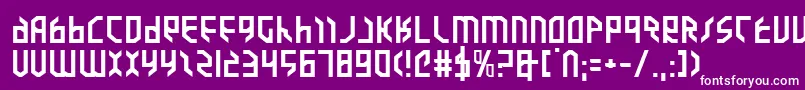 ValkyrieExpanded Font – White Fonts on Purple Background