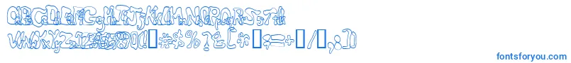 More about Critterisrad Font Critterisrad Font – Blue Fonts on White Background