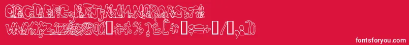 Critterisrad Font – White Fonts on Red Background