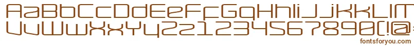 Шрифт RaveWide – коричневые шрифты на белом фоне