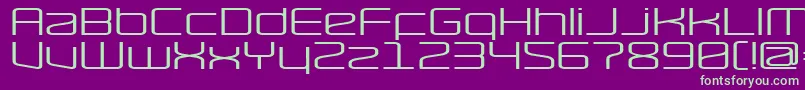 RaveWide Font – Green Fonts on Purple Background