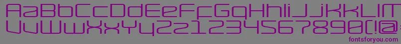 フォントRaveWide – 紫色のフォント、灰色の背景