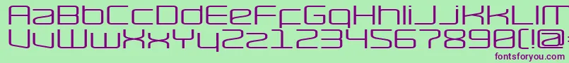 RaveWide Font – Purple Fonts on Green Background