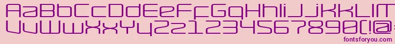 RaveWide-Schriftart – Violette Schriften auf rosa Hintergrund