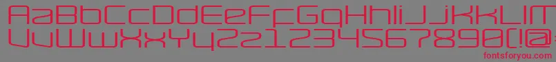 RaveWide Font – Red Fonts on Gray Background