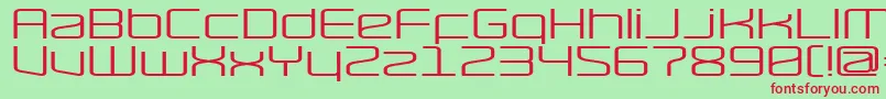 RaveWide Font – Red Fonts on Green Background