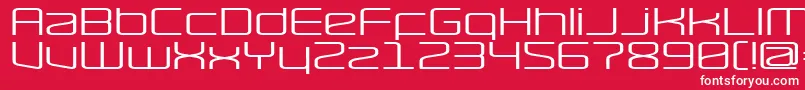 RaveWide Font – White Fonts on Red Background