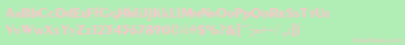 ForteBold Font – Pink Fonts on Green Background