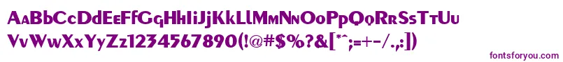 ForteBold Font – Purple Fonts on White Background