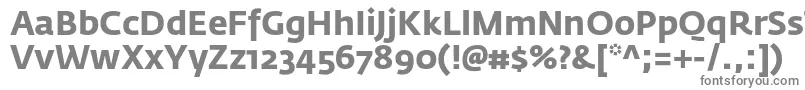 FedrasansproBold Font – Gray Fonts on White Background