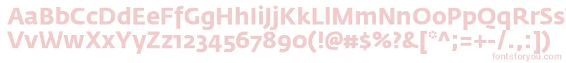 Шрифт FedrasansproBold – розовые шрифты на белом фоне