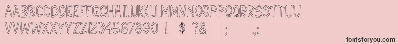 Pccatawanhc Font – Black Fonts on Pink Background