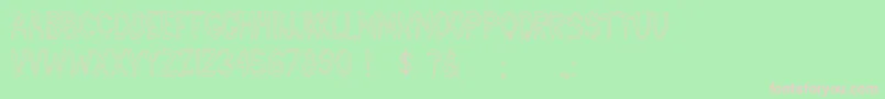 Pccatawanhc Font – Pink Fonts on Green Background