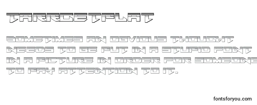 Review of the Tarrgetplat Font