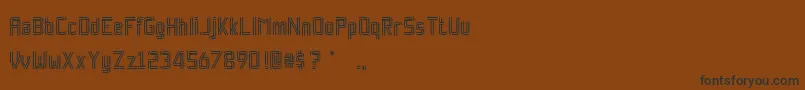 RockpaperscissorsRegular Font – Black Fonts on Brown Background