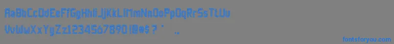 RockpaperscissorsRegular Font – Blue Fonts on Gray Background