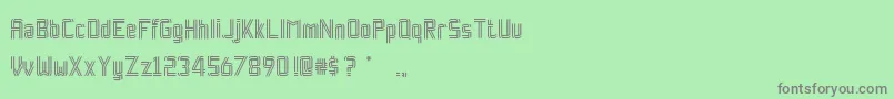 RockpaperscissorsRegular Font – Gray Fonts on Green Background
