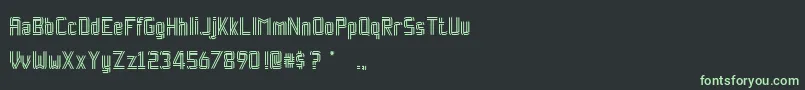 RockpaperscissorsRegular-Schriftart – Grüne Schriften auf schwarzem Hintergrund