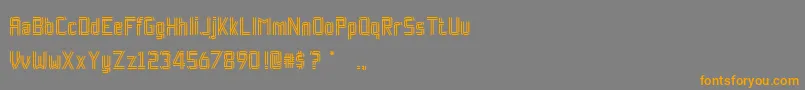 RockpaperscissorsRegular Font – Orange Fonts on Gray Background