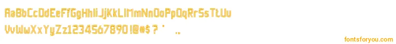 フォントRockpaperscissorsRegular – 白い背景にオレンジのフォント