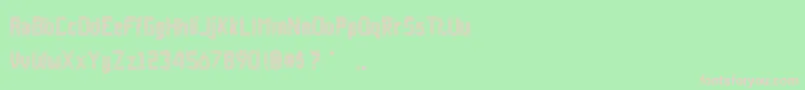 Fonte RockpaperscissorsRegular – fontes rosa em um fundo verde