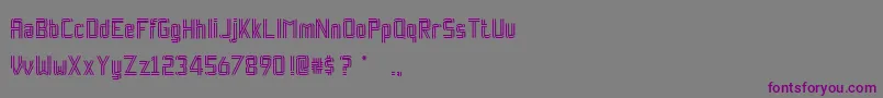 RockpaperscissorsRegular Font – Purple Fonts on Gray Background