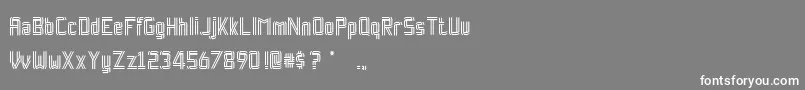 フォントRockpaperscissorsRegular – 灰色の背景に白い文字