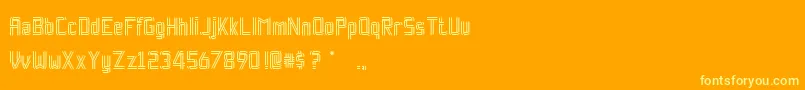 RockpaperscissorsRegular Font – Yellow Fonts on Orange Background