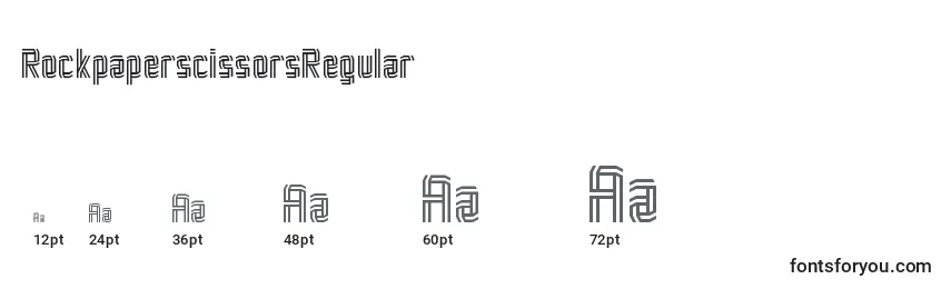 RockpaperscissorsRegular Font Sizes