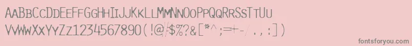fuente PureLightcap – Fuentes Grises Sobre Fondo Rosa