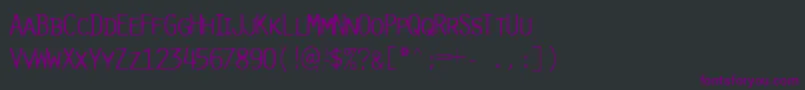 Шрифт PureLightcap – фиолетовые шрифты на чёрном фоне